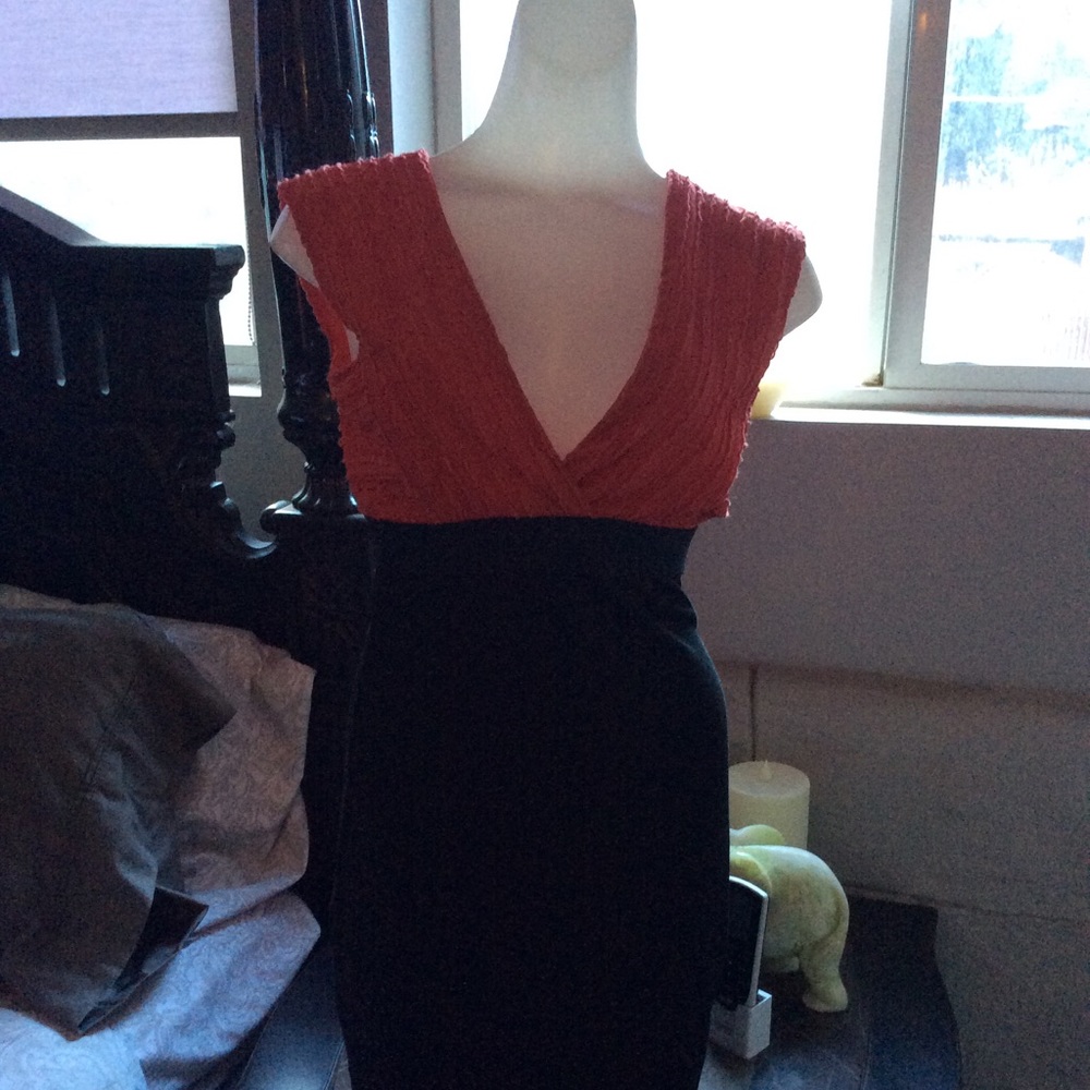 Max Studio Pink and Black Dress